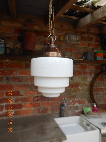 Vintage art deco opaline - opaline, milk
