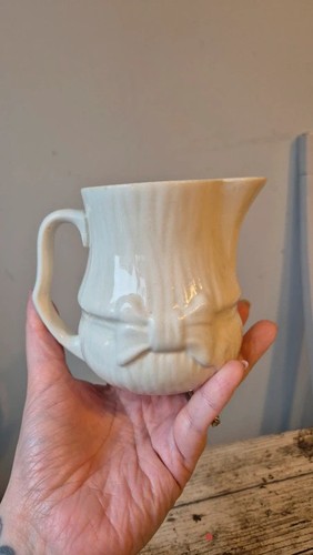 Vintage bow detail milk jug - vintage,
