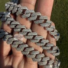 Moissanite 10mm 8" Cuban