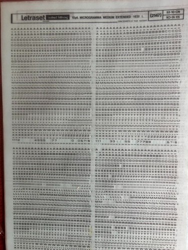 Letraset instant lettering - letraset,