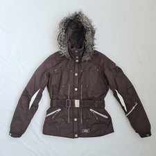 Poivre Blanc Girls Ski Parka Jacket Size 14 / 164 Belt Hood Snowboard Winter