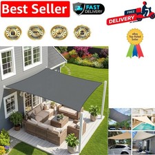 2x3m Anthracite Waterproof Shade Sail - Elegant Outdoor Canopy & UV Protection