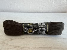 Dr Martens Original Dark Brown Flat 120cm 8 Hole Boot Laces - Brand New