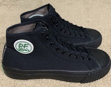 PF Flyers The Sandlot Center Hi Unisex M 8/W9.5 Running Shoe Black Sneaker