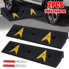 2x 100cm Long Heavy Duty Kerb Ramps For Hgv Caravans Car Truck Garage Wheelchair