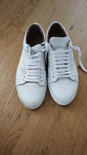Barker white leather shoes - barker,