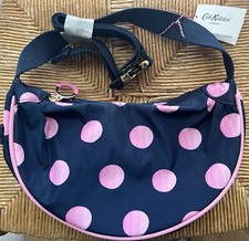 Cath Kidston BAG SHOULDER Small/Mini Navy/Pink SPOTS **BNWT**