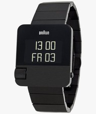 Braun Prestige BN0106 BKBTG 42mm Black Men's Wristwatch Ventura Collab steel