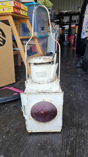 Vintage british railways lamp - vintage,