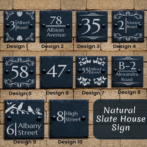 Natural slate house - natural,