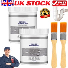 PAINT & SEAL LEAK FIX WATERPROOF INSULATING INVISABLE SEALANT GUTTER PIPES ROOF
