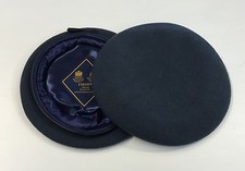 RAF Beret, Royal Air Force, Military, Leather, Silk Lined, Small Crown, Wool