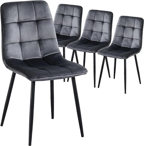 Set grey modern velvet - 6,