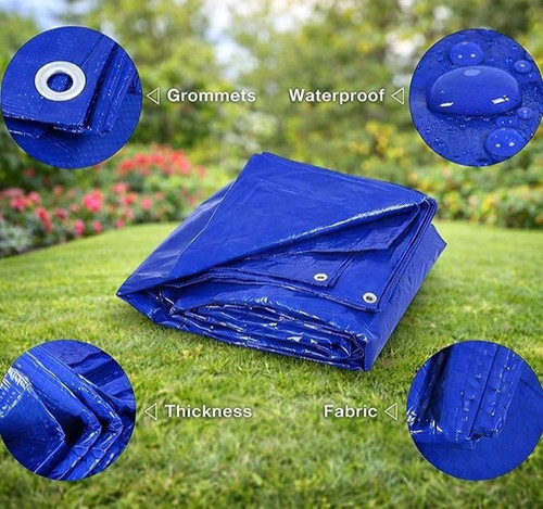 Heavy duty tarpaulin blue - tarpaulin,