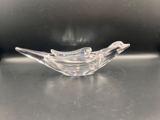 Midcentury Crystal Glass Bird