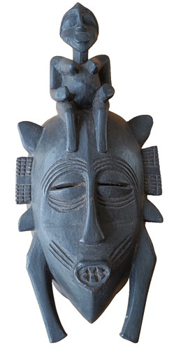 Carved african mask - african, 29