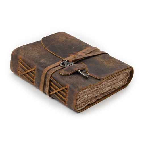 Vintage leather journal - journal,