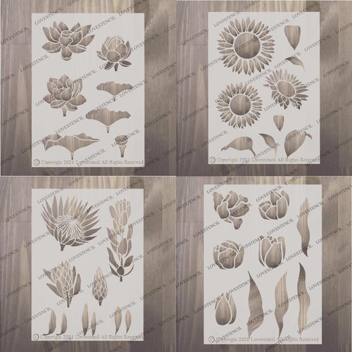 Flower stencil sets - flower,
