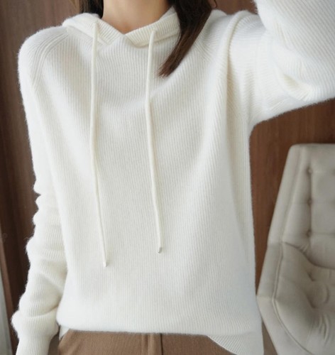 Hoodie long loose cashmere - loose,