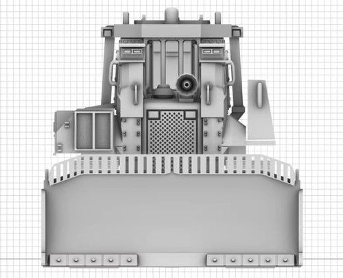 Printed nato bulldozer - 1/72,