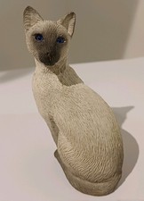 Siamese Blue Cat Ornament 4102 Sandicast 1995 New Unboxed Feline Figurine New 