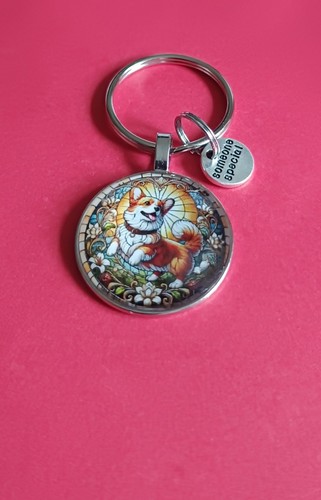 Sweet corgi dog - corgi, keyring