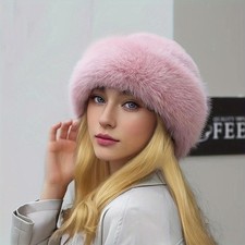 Womens Real Fox Fur Hat