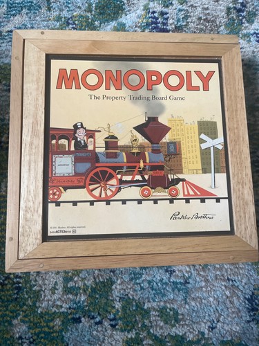 Monopoly deluxe wooden - wooden, board