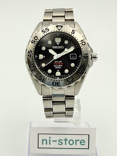 Seiko solar titanium scuba - seiko,
