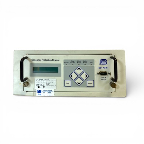 Basler be1 gps generator - basler, be1-gps
