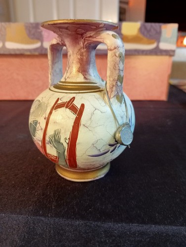 Etruscan revival amphora vase - revival,