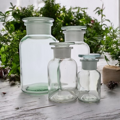 Apothecary chemist glass jar - glass,