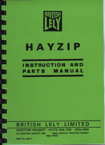British lely hayzip hay - "hayzip",