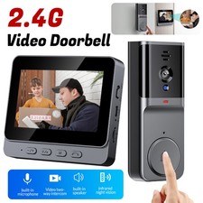 Wireless Video Doorbell Smart Camera Door Bell Ring Intercom Security Home UK