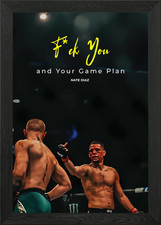 Nate Diaz UFC Poster Framed
