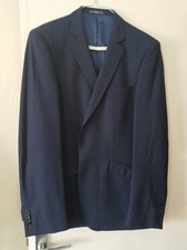 Magee 1866 Men's Navy Blue Wool Polyester 42R 36Wx 32 1/2L Suit MINT Condition.