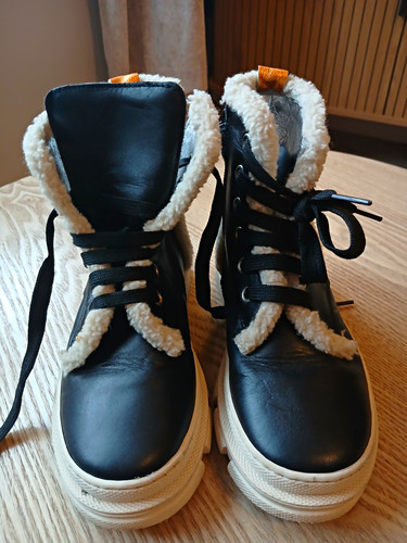 Monnalisa black leather - black,