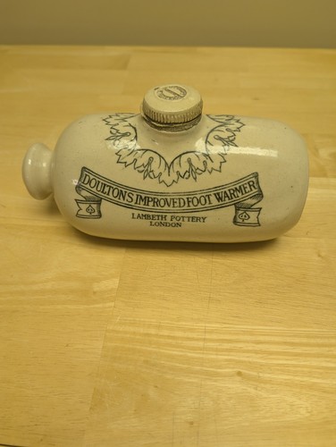 Antique doulton foot warmer - doulton's,