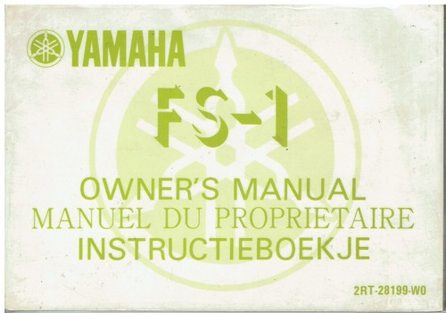 Yamaha orig 1975 owners - fs-1, orig.