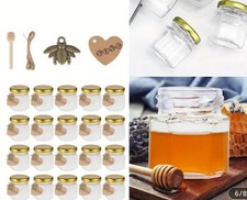 21pcs 45ml Glass Mini Honey