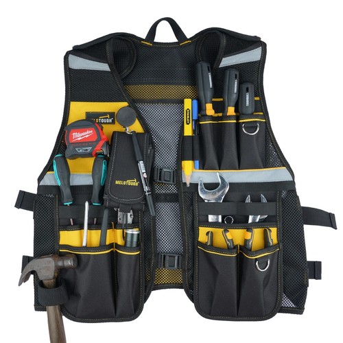 Melotough tool vest reflective - melotough,