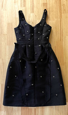 Debut Black Embellished Satin