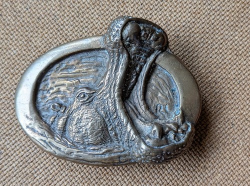 Hippopotamus bronze brass - ?,