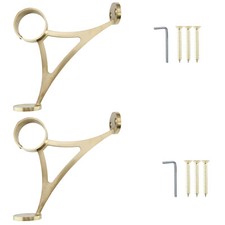 2 Pcs Stainless Steel 316 Grade Bar & Floor Mount Combination Foot Rail Bracket