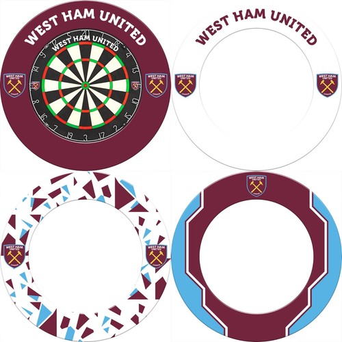 West ham dartboard surround - west,