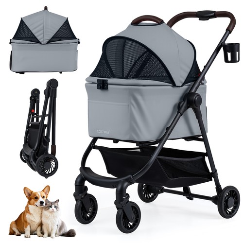 Pet stroller one hand - 3-in-1,