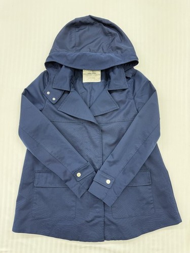 Zara basic navy hooded - navy,