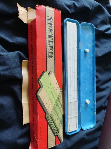 Nestler slide rule with - rule,