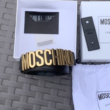 Moschino Milano Black Leather