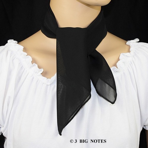 50s style black sheer - 50s, chiffon